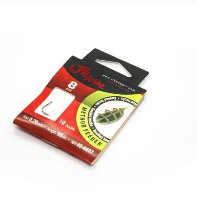 CARLIGE LEGATE FILFISHING METHOD FEEDER RIG Nr 12/0.16MM / 50CM - 10Buc/ Plic