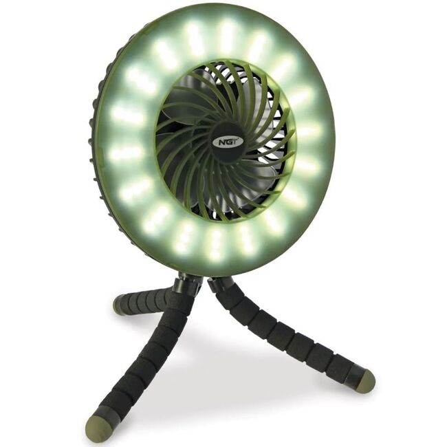 VENTILATOR + LANTERNA NGT DYNAMIC FAN + LIGHT CU INCARCARE PRIN USB