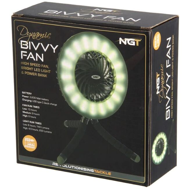 VENTILATOR + LANTERNA NGT DYNAMIC FAN + LIGHT CU INCARCARE PRIN USB