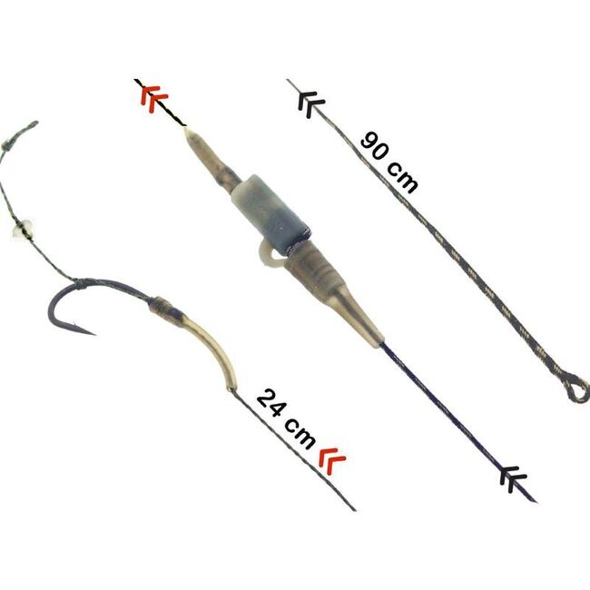R2G BIG WATER CLIP SR LEADER 90/COMBI RIG 2PCS WEED NR.2