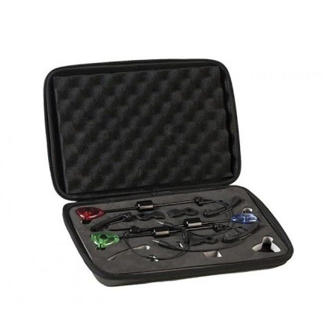 SET 3 SWINGERE EXTRA CARP ILLUMINATED CU BORSETA  DIN MATERIAL EVA (ROSU+VERDE+ALBASTRU)